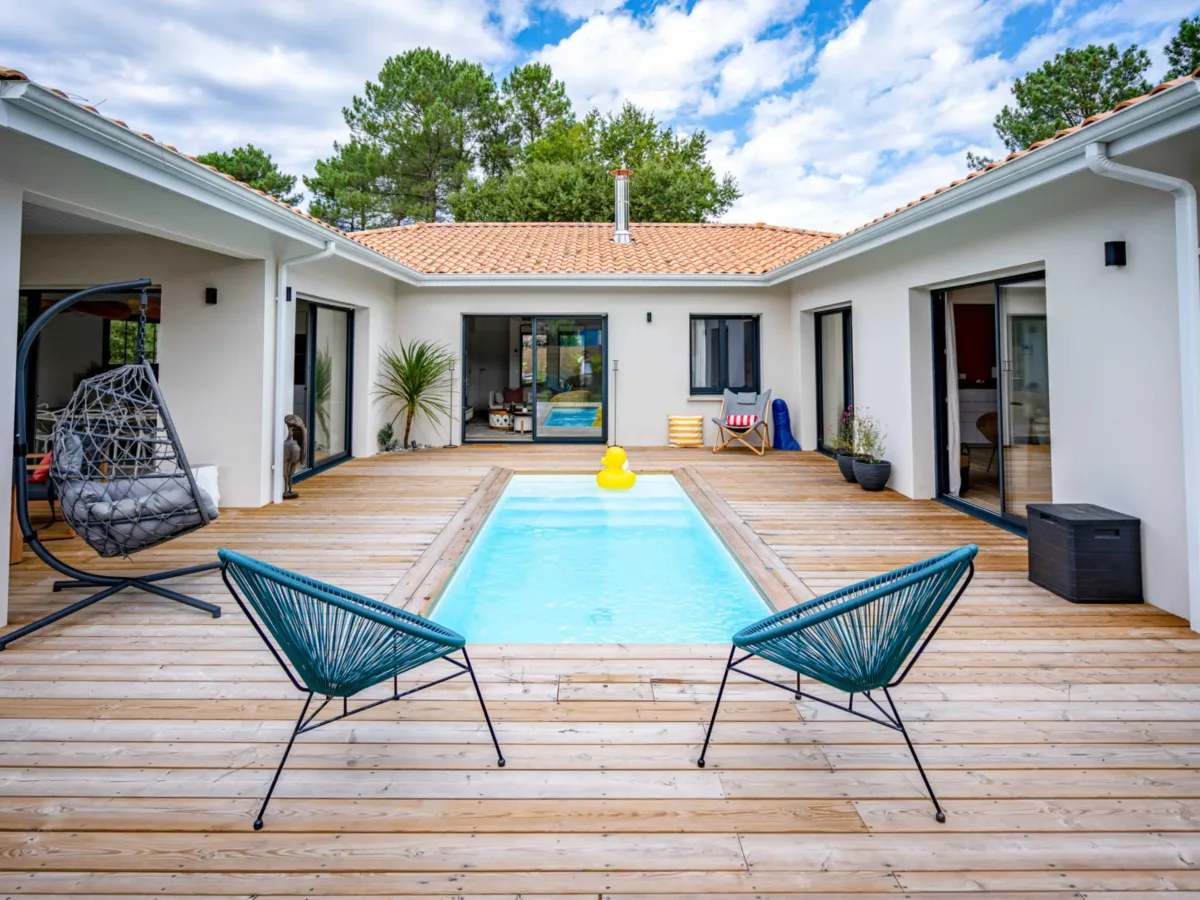 Spa dans un espace extérieur